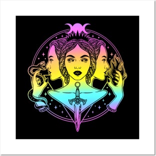 Hecate triple goddess Posters and Art